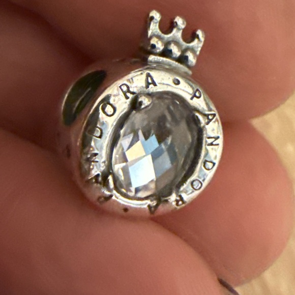 Pandora Silver Crown Charm - Picture 2 of 5